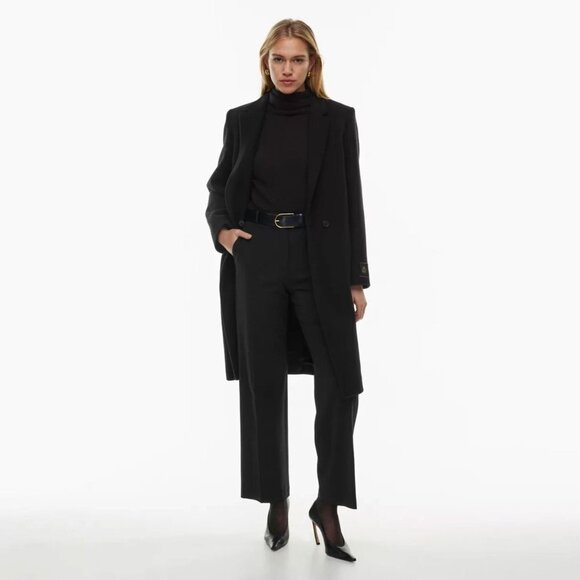Aritzia Jackets & Blazers - Aritzia Babaton Womens XS Atelier Stedman Wool Coat Black Classic Fit